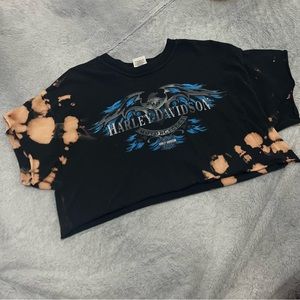 Custom Harley Davidson crop top